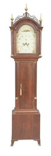 FEDERAL CHERRY TALL CLOCK HAVI