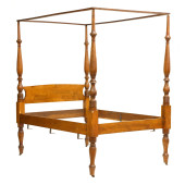 FEDERAL CHERRY TALL POST BED W