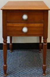 FEDERAL CHERRY TWO-DRAWER WORK