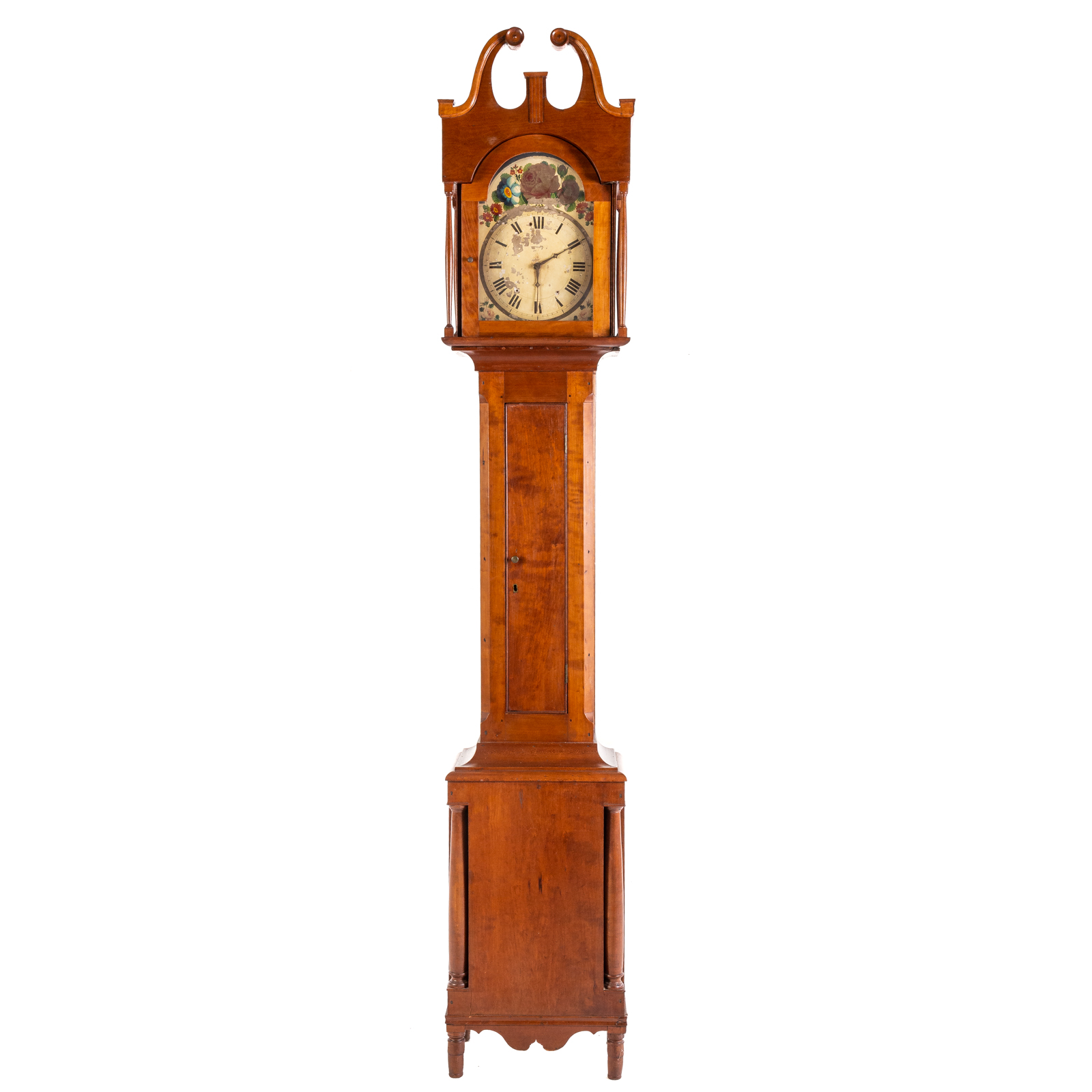 FEDERAL CHERRY WOOD TALL CASE CLOCK