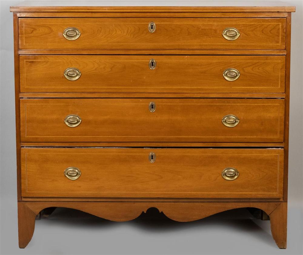 FEDERAL CHERRYWOOD INLAID CHEST