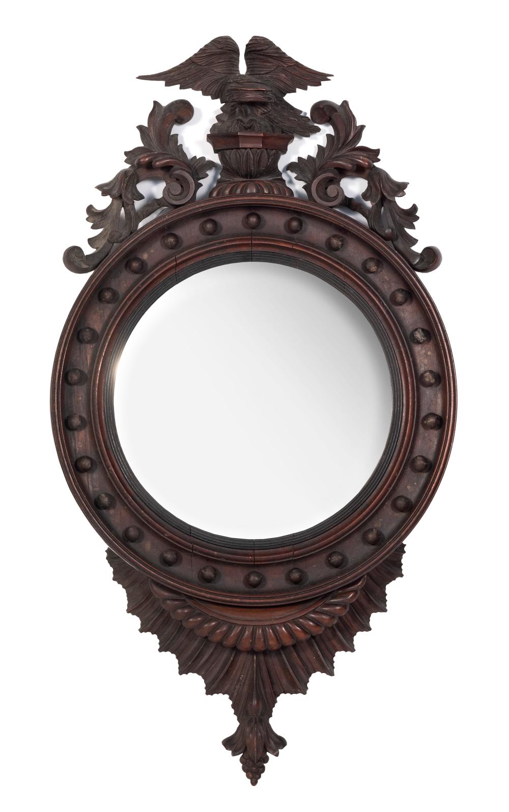 FEDERAL CONVEX MIRROR 19TH