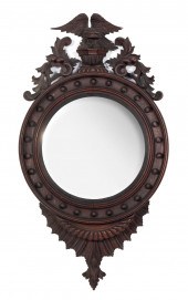 FEDERAL CONVEX MIRROR 19TH CEN