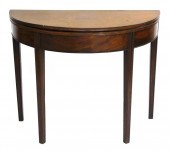 FEDERAL DEMILUNE CARD TABLE, F