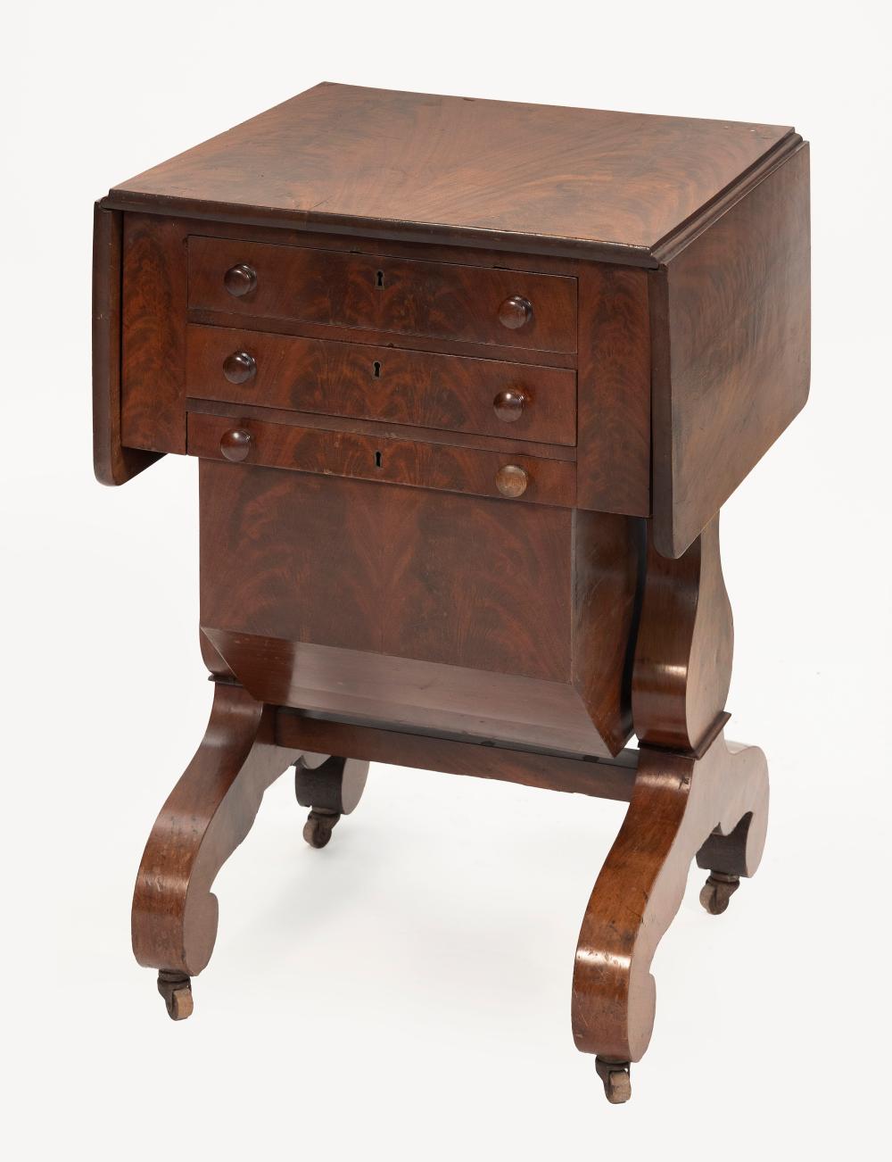 FEDERAL DROP-LEAF SEWING TABLE