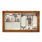 FEDERAL ERA UNCUT TWO-PANEL PA
