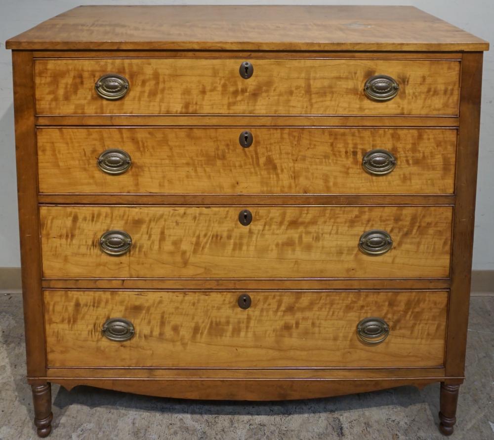 FEDERAL FIGURED MAPLE AND CHERRY