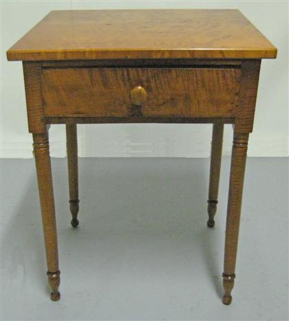 Federal figured maple one drawer