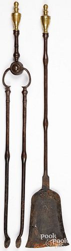 FEDERAL FIRE TONGS AND SHOVEL<
