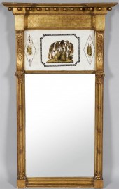 FEDERAL GILT AND EGLOMISE GLAS
