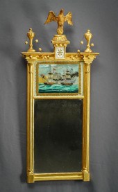FEDERAL GILT AND GESSOED WOOD