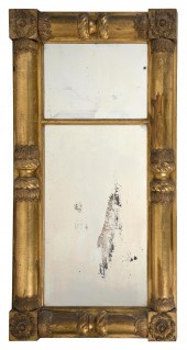 FEDERAL GILT HALF-COLUMN MIRRO