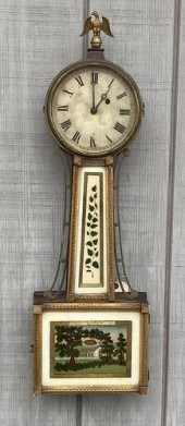 FEDERAL GILT MAHOGANY BANJO CL