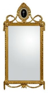 Federal gilt wood and eglomise