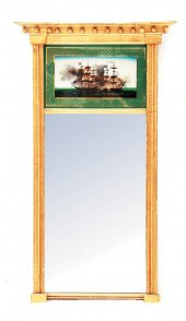 Federal giltwood and eglomise