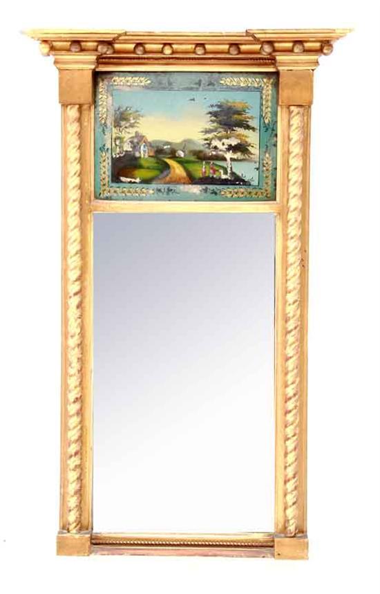 Federal giltwood and eglomise