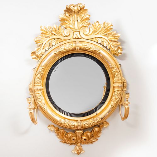 FEDERAL GILTWOOD CONVEX GIRANDOLE