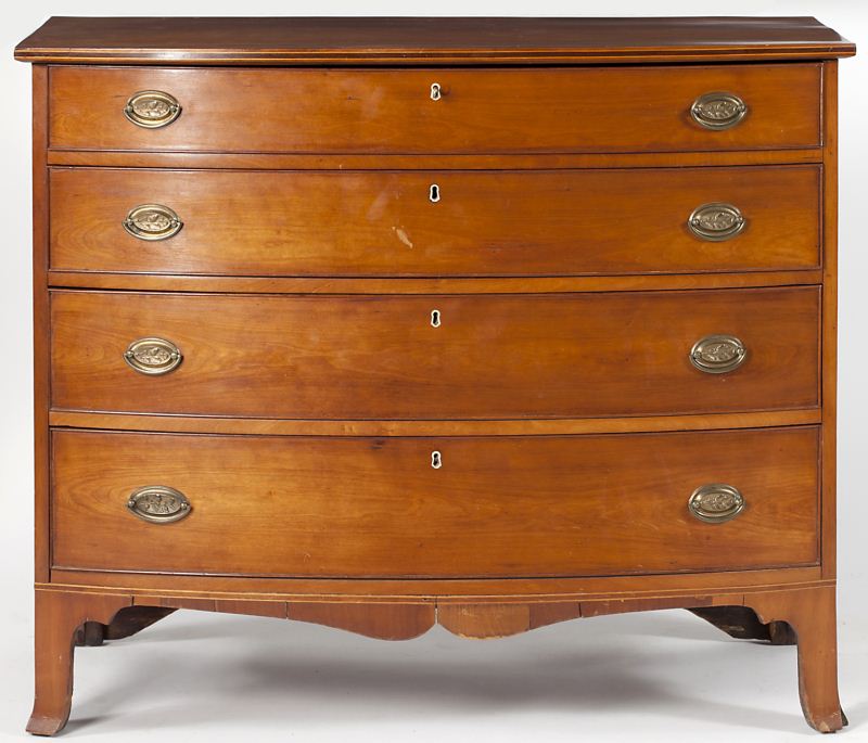 Federal Inlaid Bowfront Chest of