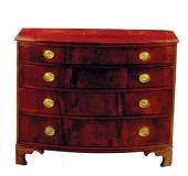 Federal inlaid cherry bowfront