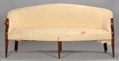 FEDERAL INLAID CHERRY SOFAAmer