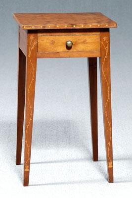 Federal inlaid cherry stand, line