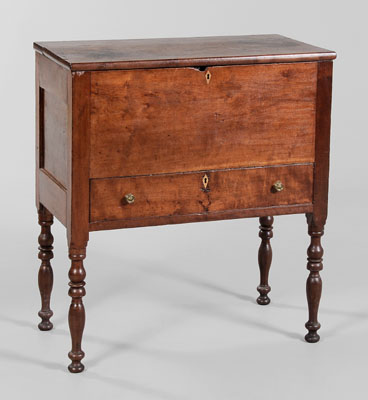 Federal Inlaid Cherry Sugar Chest
