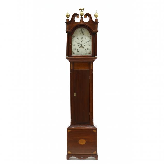 FEDERAL INLAID CHERRY TALL CASE