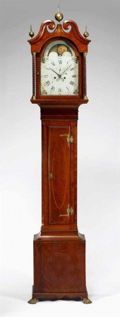 Federal inlaid cherry tall cas