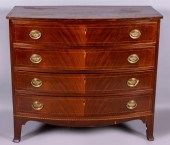 FEDERAL INLAID MAHOGANY BOWFRO