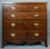 FEDERAL INLAID MAHOGANY CHEST