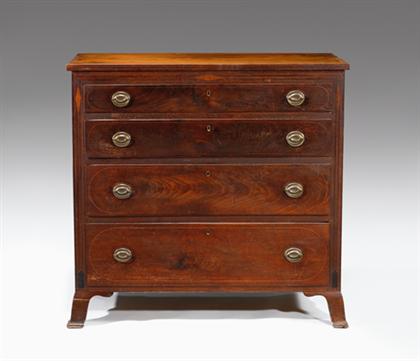 Federal inlaid mahogany chest of