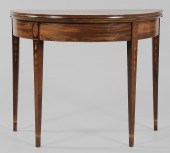 Federal Inlaid Mahogany Demilu