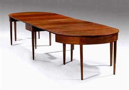 Federal inlaid mahogany dining