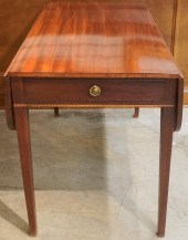 FEDERAL INLAID MAHOGANY DROP-L