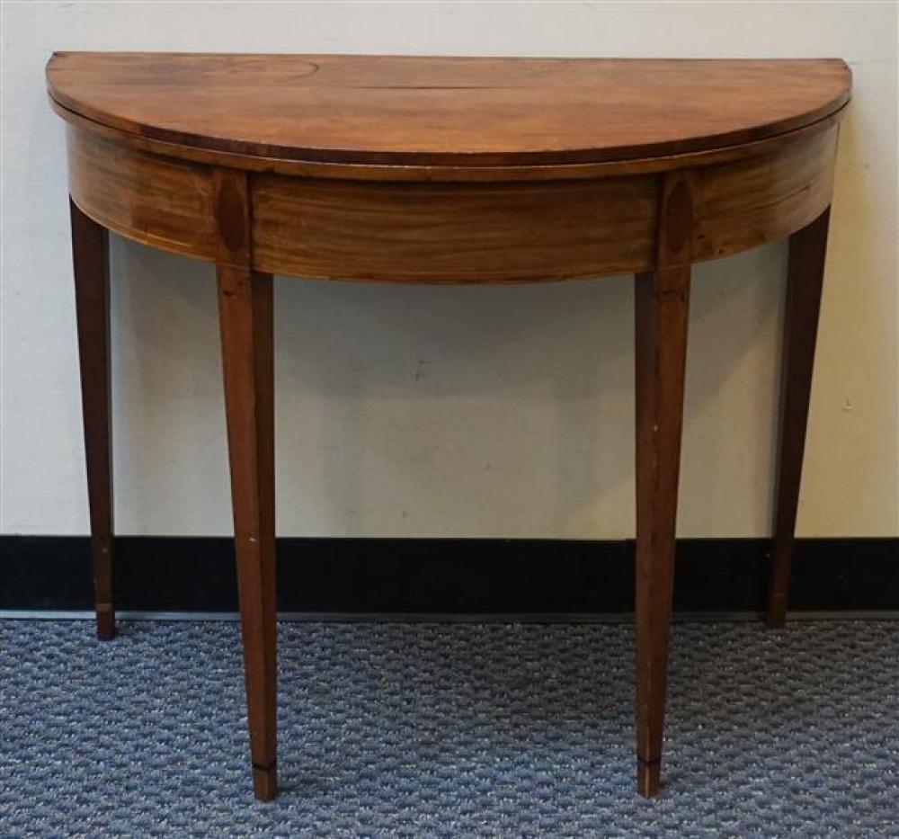 FEDERAL INLAID MAHOGANY FOLD-TOP