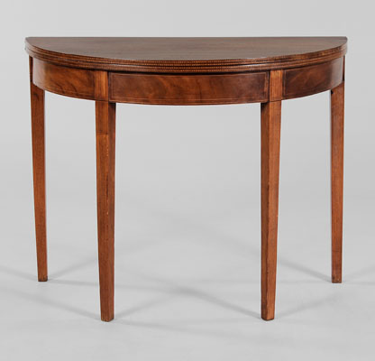 Federal Inlaid Mahogany Games Table