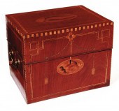 Federal inlaid mahogany liquor