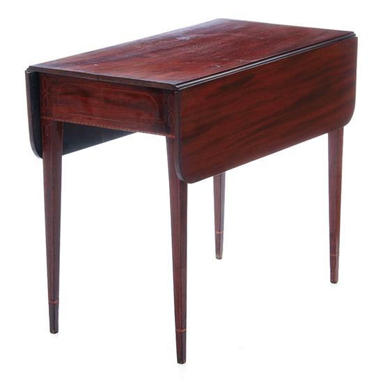 Federal inlaid mahogany Pembroke