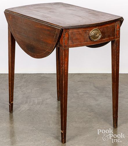 FEDERAL INLAID MAHOGANY PEMBROKE