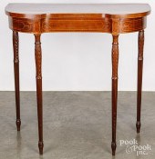 FEDERAL INLAID MAHOGANY PIER T