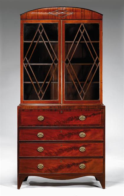 Federal inlaid mahogany secretary