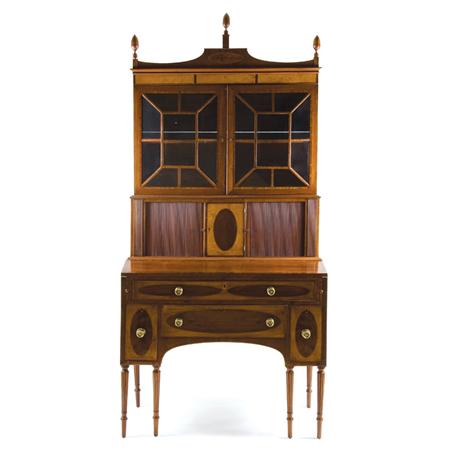 Federal Inlaid Mahogany Secretary