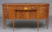 FEDERAL INLAID MAHOGANY SHAPED