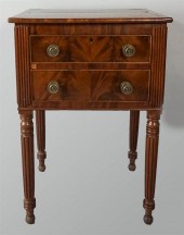FEDERAL INLAID MAHOGANY SIDE T