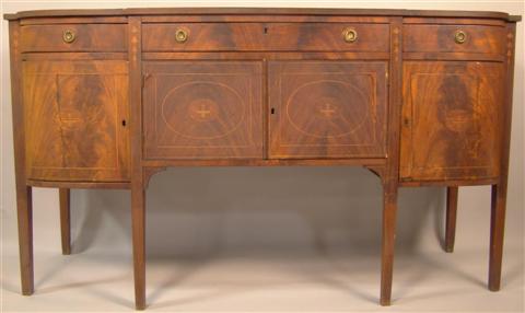 FEDERAL INLAID MAHOGANY SIDEBOARD