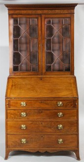 FEDERAL INLAID MAHOGANY SLANT