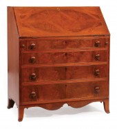 FEDERAL INLAID MAHOGANY SLANT-