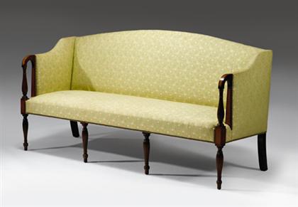 Federal inlaid mahogany sofa   