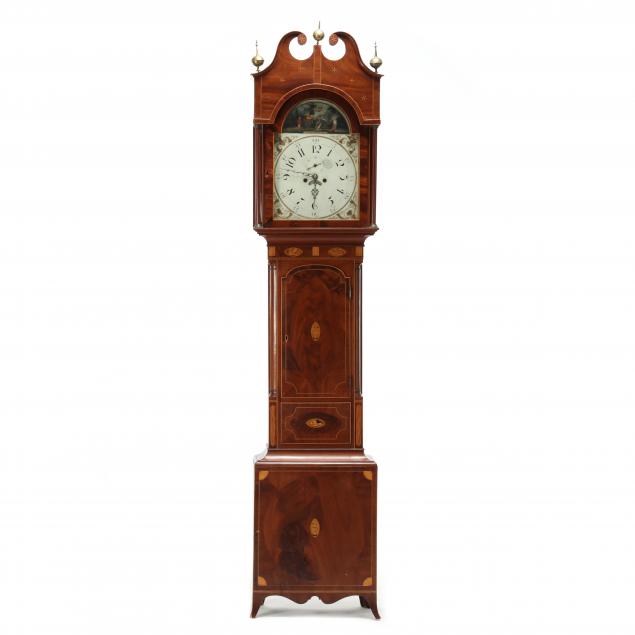 FEDERAL INLAID MAHOGANY TALL CASE