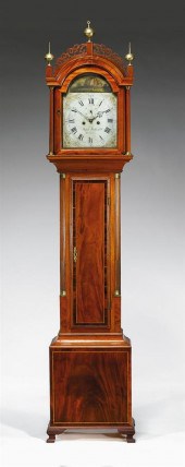 Federal inlaid mahogany tall c
